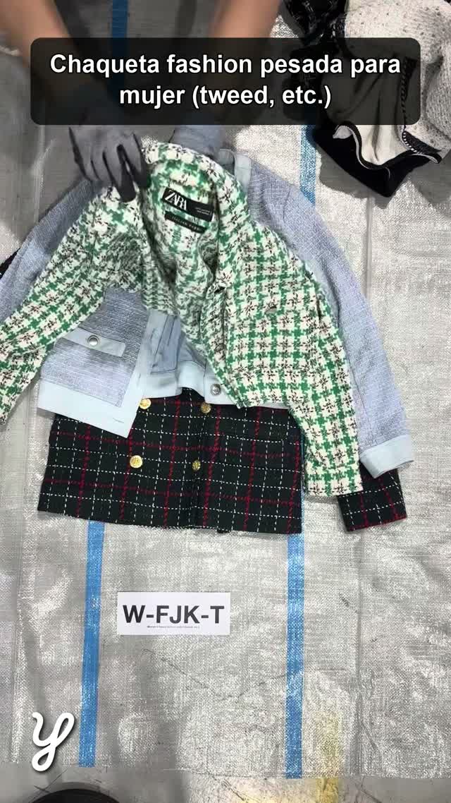 Women's heavy fashion jacket (tweed, etc.)